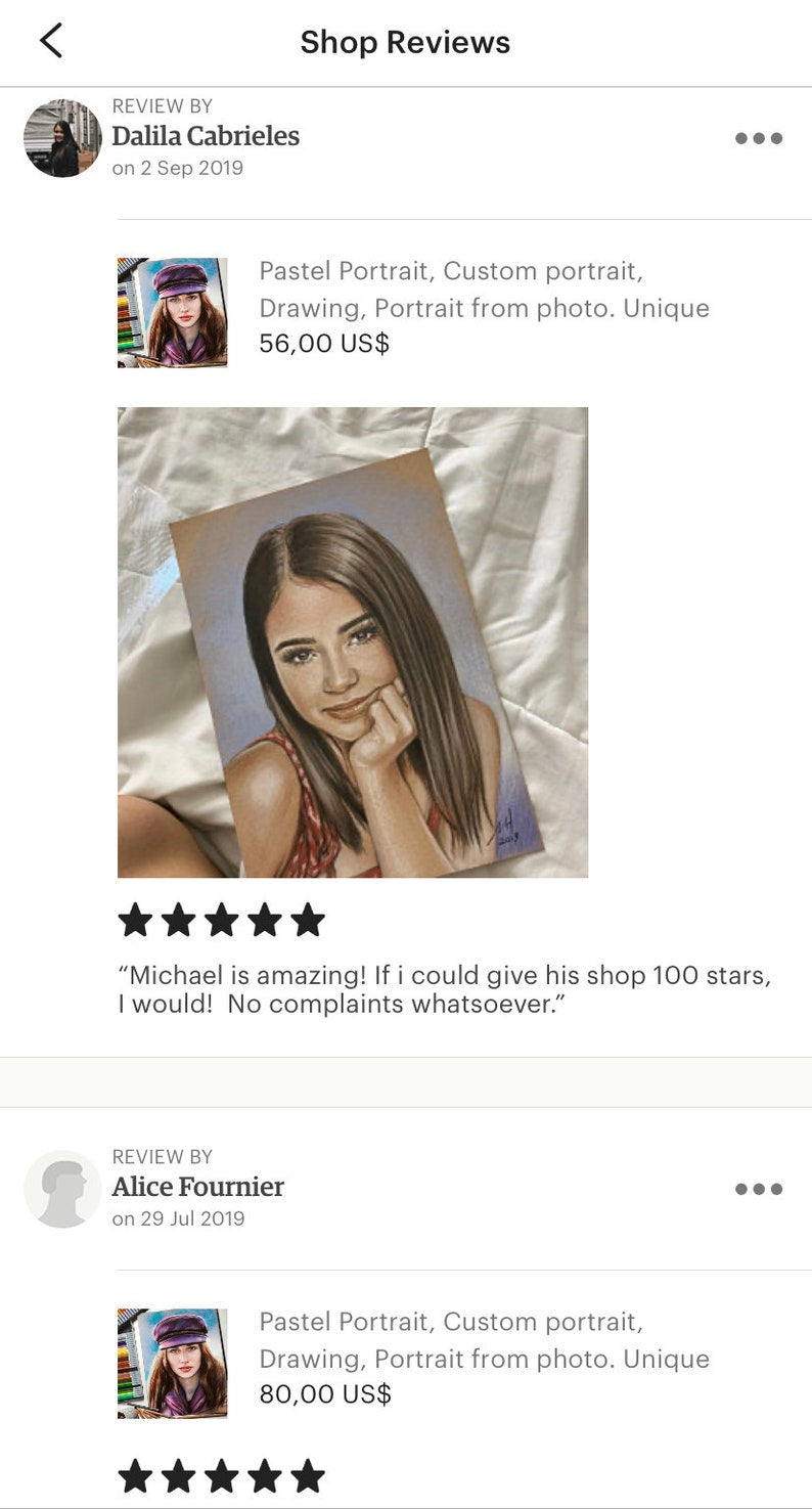 Custom Pastel Portrait: Hand-Drawn Colored Pencil Art