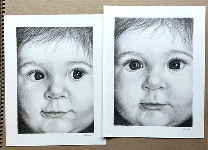 Hand-Drawn Portrait from Photo, Custom Pencil Sketch, Personalized Drawing, Realistic Art Commission, Unique Gift idea for Loved One