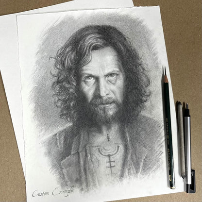 Hand-Drawn Portrait from Photo, Custom Pencil Sketch, Personalized Drawing, Realistic Art Commission, Unique Gift idea for Loved One
