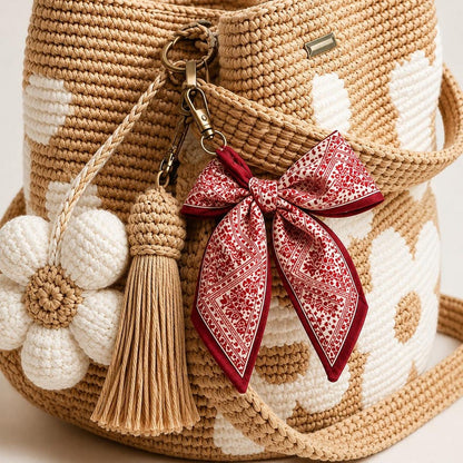 Handmade Crochet Flower Tote Knit, Summer Vacation Travel Floral Purse Bag, Boho Beach Handbags, for Women Vacation